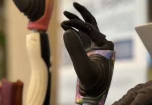Robotic hand (Mia Hand) developed from Prensilia at the Robotic Pisa Festival